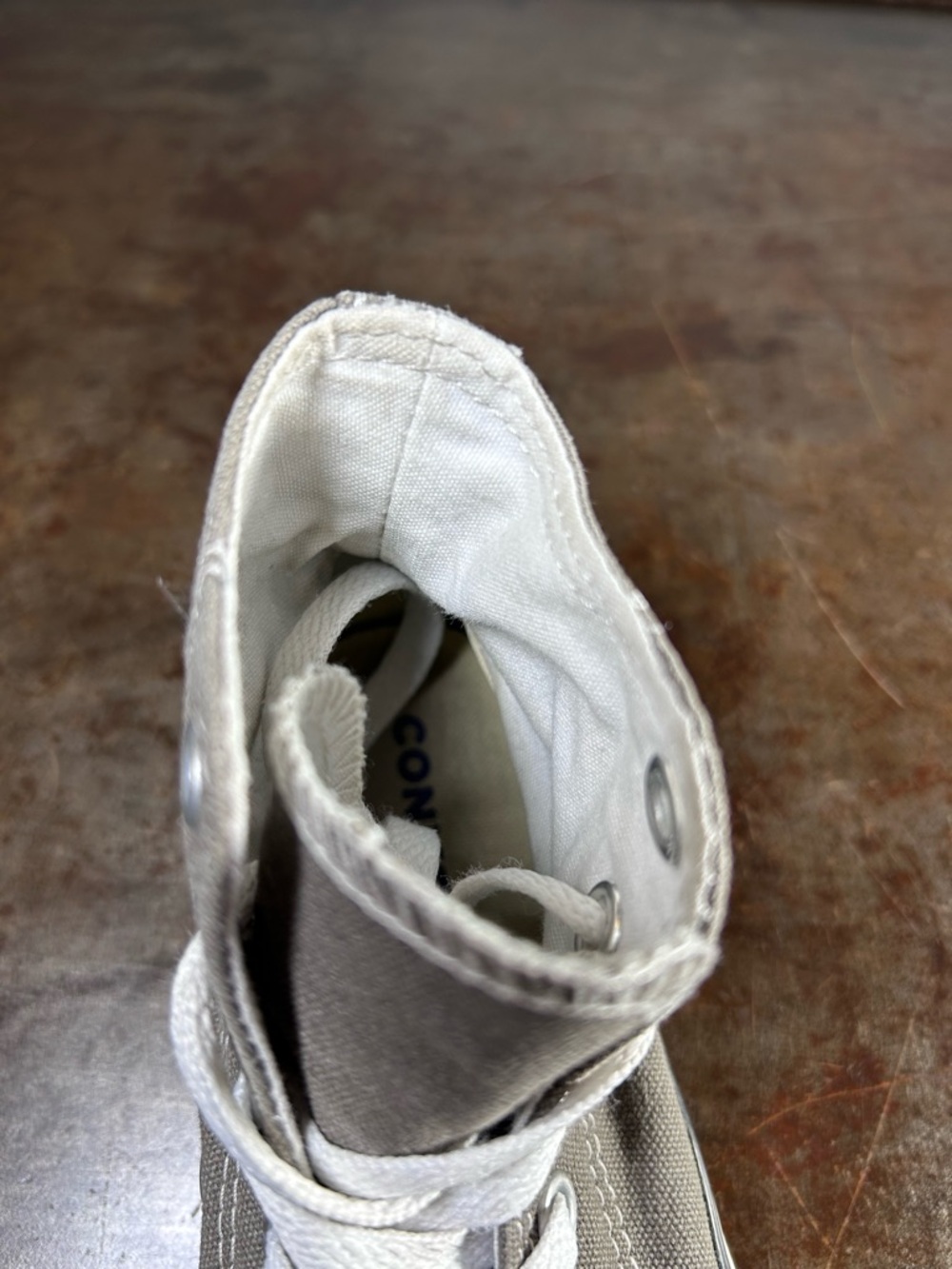 Converse Chuck Taylor All Star High Top Sneakers - Gray Youth Size 13 - Picture 13 of 16